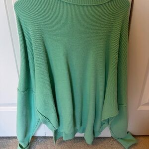 Together Mint Green Cowl Neck Sweater